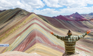 Vinicunca atau Rainbow Mountain, Peru